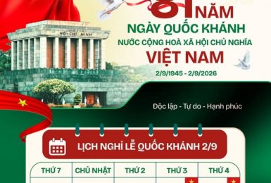 TẠM GÁC NHỊP CÔNG VIỆC – CHÀO ĐÓN KỲ NGHỈ QUỐC KHÁNH 02/09