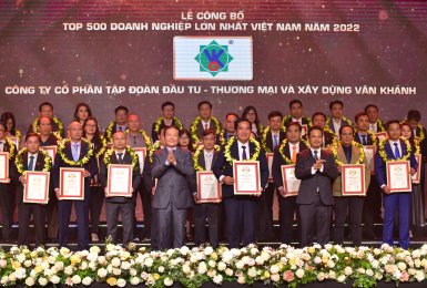 VAN KHANH GROUP - Vinh danh trong TOP 500 Doanh nghiệp lớn nhất Việt Nam (VNR500) năm 2022 
